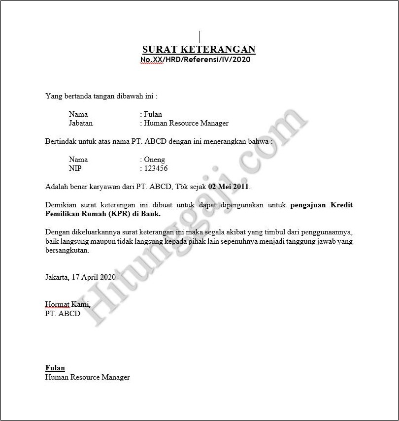 Detail Bahasa Inggris Surat Keterangan Nomer 37