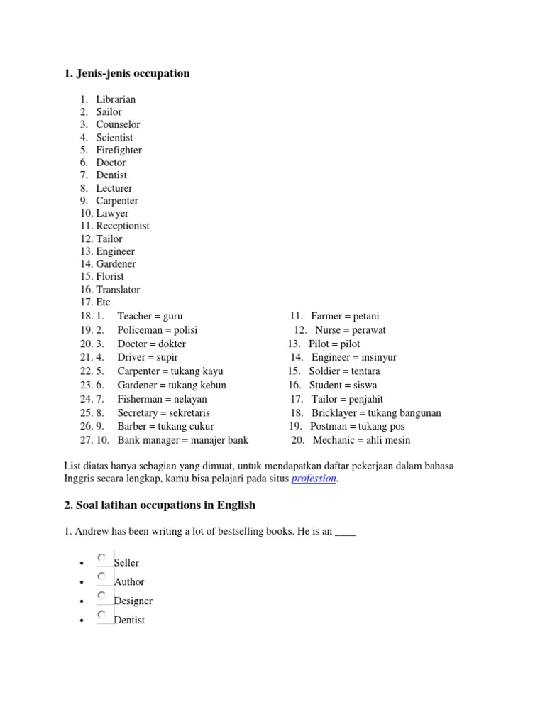 Detail Bahasa Inggris Tukang Pos Nomer 15