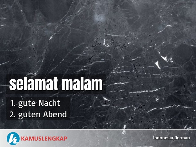 Detail Bahasa Jerman Selamat Malam Nomer 7