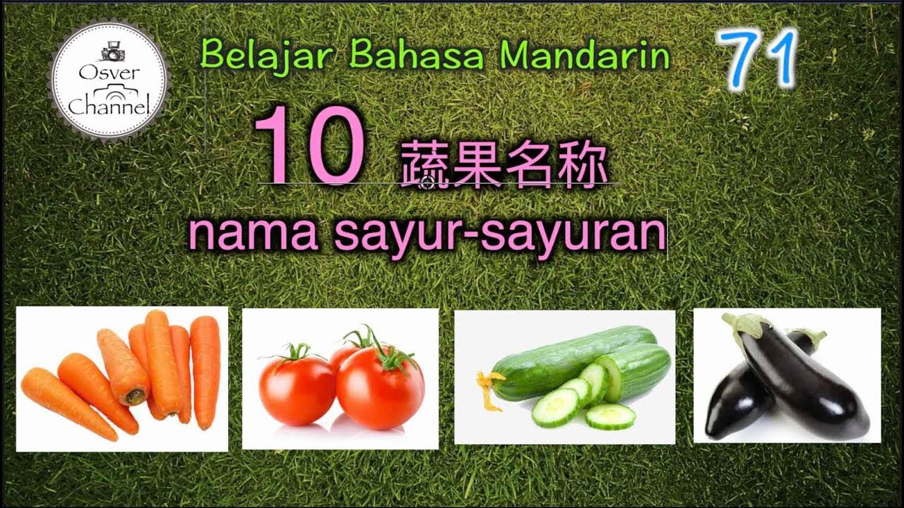 Detail Bahasa Mandarin Sayuran Nomer 14