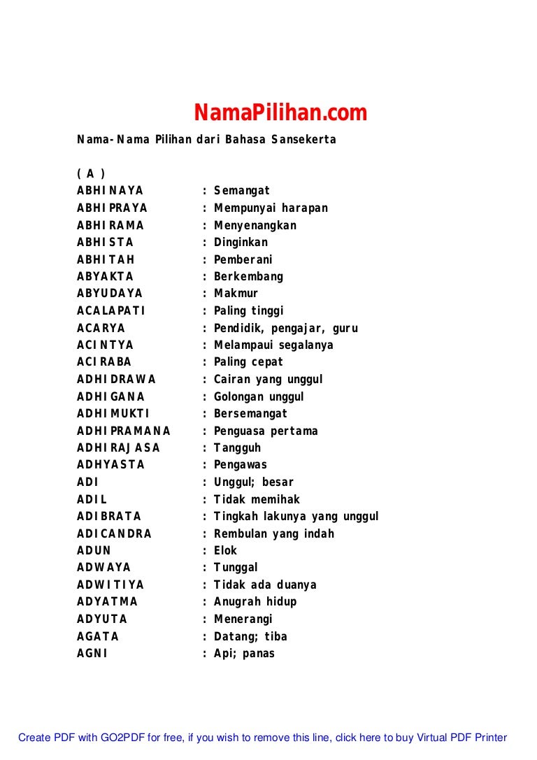 Bahasa Sansekerta Sehat - KibrisPDR