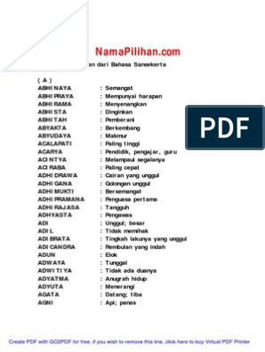 Detail Bahasa Sansekerta Sehat Nomer 7