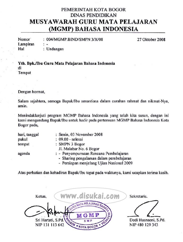 Detail Bahasa Surat Resmi Nomer 12