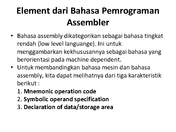 Detail Bahasa Tingkat Rendah Nomer 47