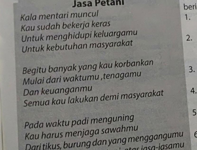 Detail Bait Puisi Adalah Nomer 15