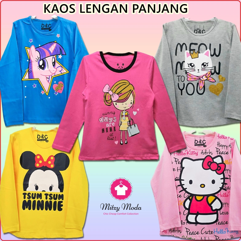 Detail Baju Hello Kitty Lengan Panjang Nomer 13