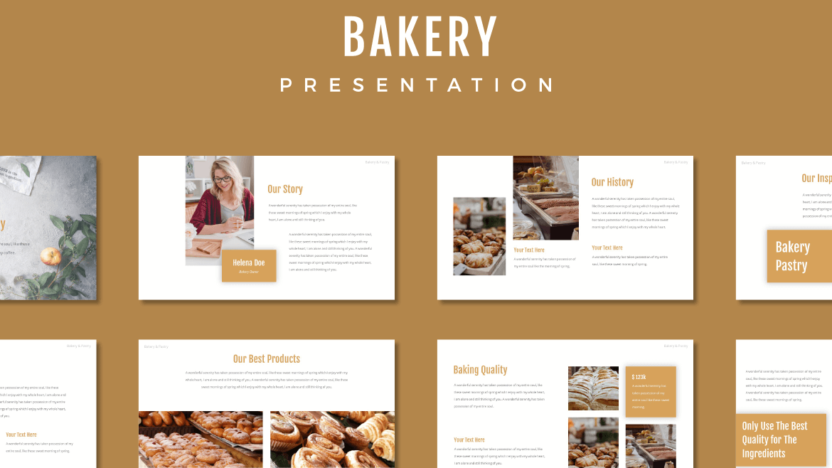 Detail Bakery Powerpoint Template Nomer 2