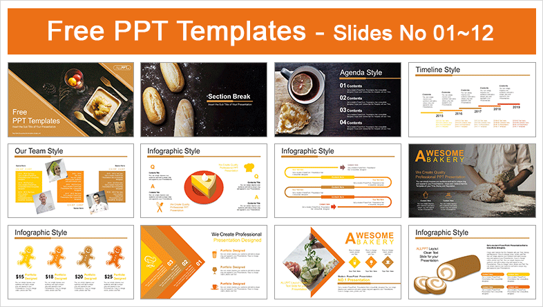 Detail Bakery Powerpoint Template Nomer 12