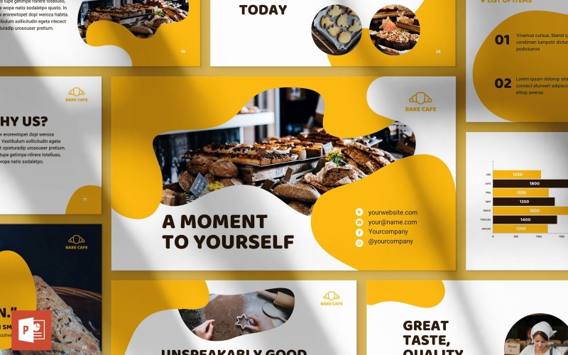 Detail Bakery Powerpoint Template Nomer 36