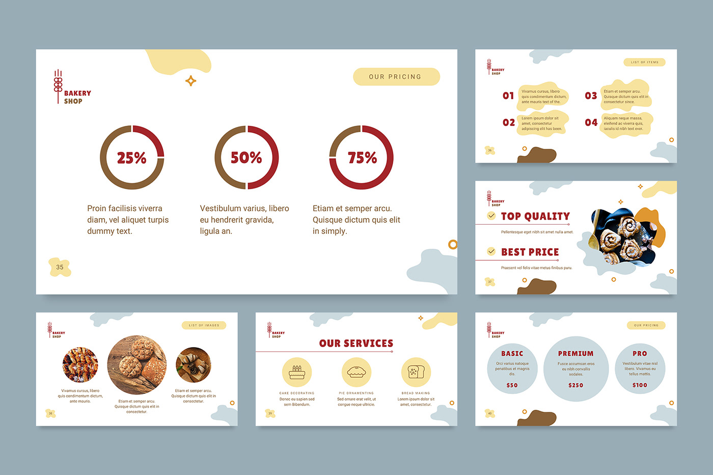 Detail Bakery Powerpoint Template Nomer 55