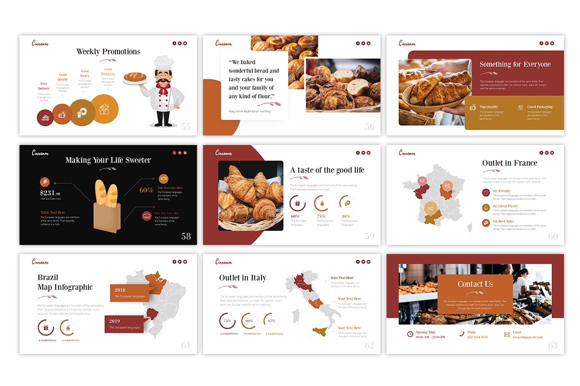 Download Bakery Template Powerpoint Nomer 16