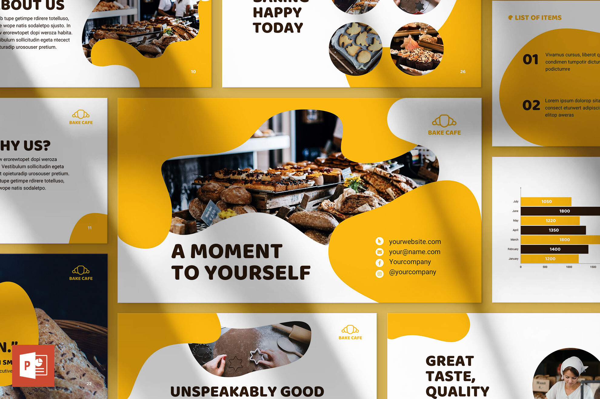 Detail Bakery Template Powerpoint Nomer 46