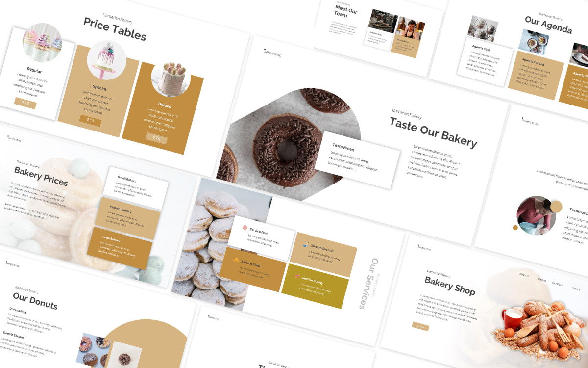 Detail Bakery Template Powerpoint Nomer 53