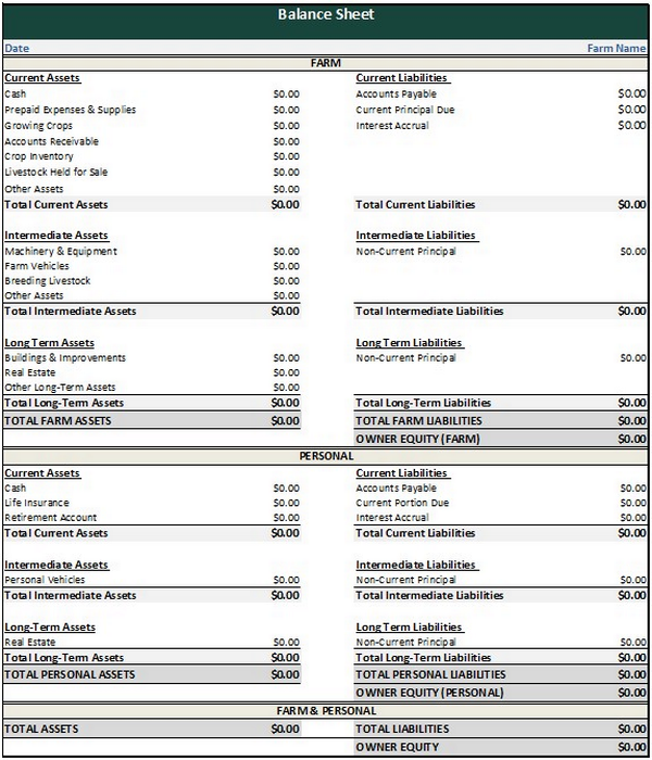 Detail Balance Sheet Template Nomer 14