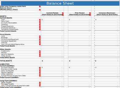 Detail Balance Sheet Template Nomer 52