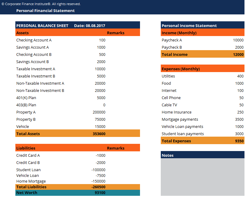 Detail Balance Statement Template Nomer 38
