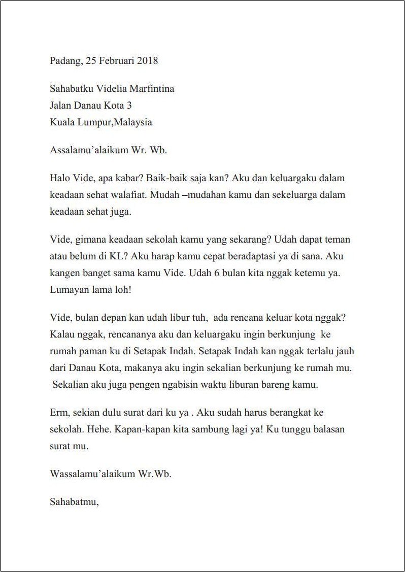 Detail Balasan Surat Bahasa Inggris Tentang Liburan Nomer 23