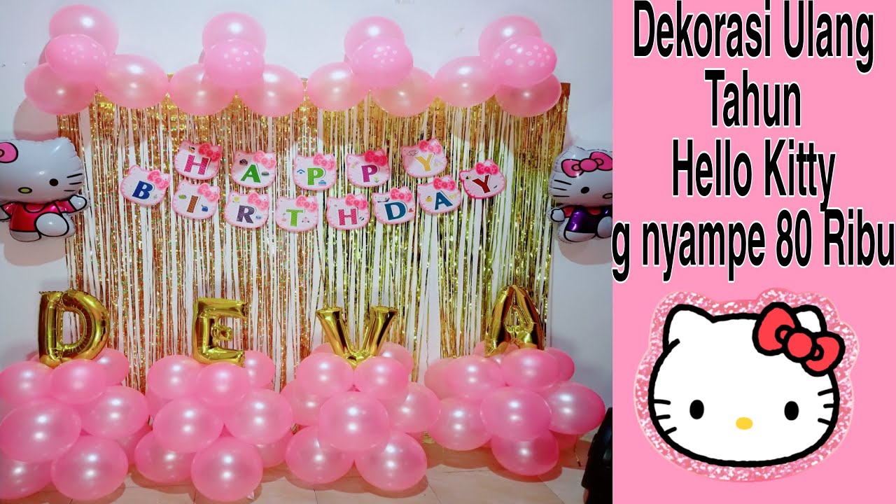 Detail Balon Ulang Tahun Hello Kitty Nomer 18