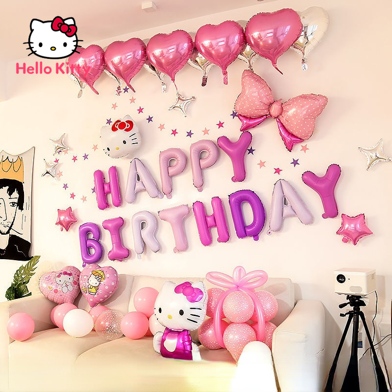 Detail Balon Ulang Tahun Hello Kitty Nomer 20