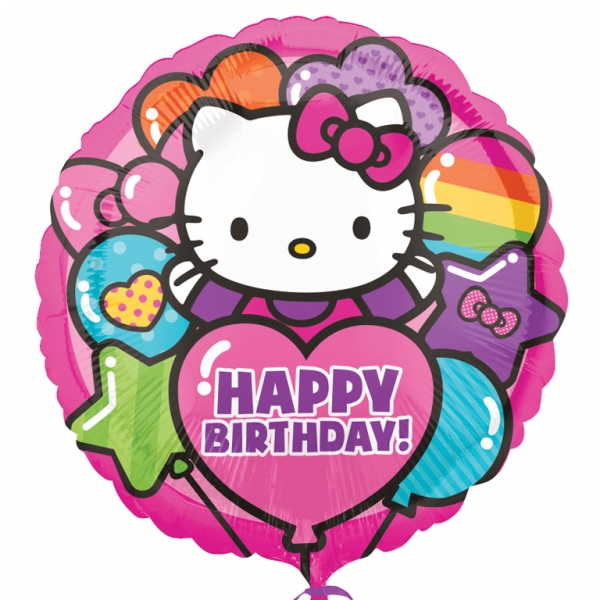 Detail Balon Ulang Tahun Hello Kitty Nomer 30