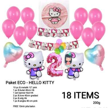 Detail Balon Ulang Tahun Hello Kitty Nomer 41