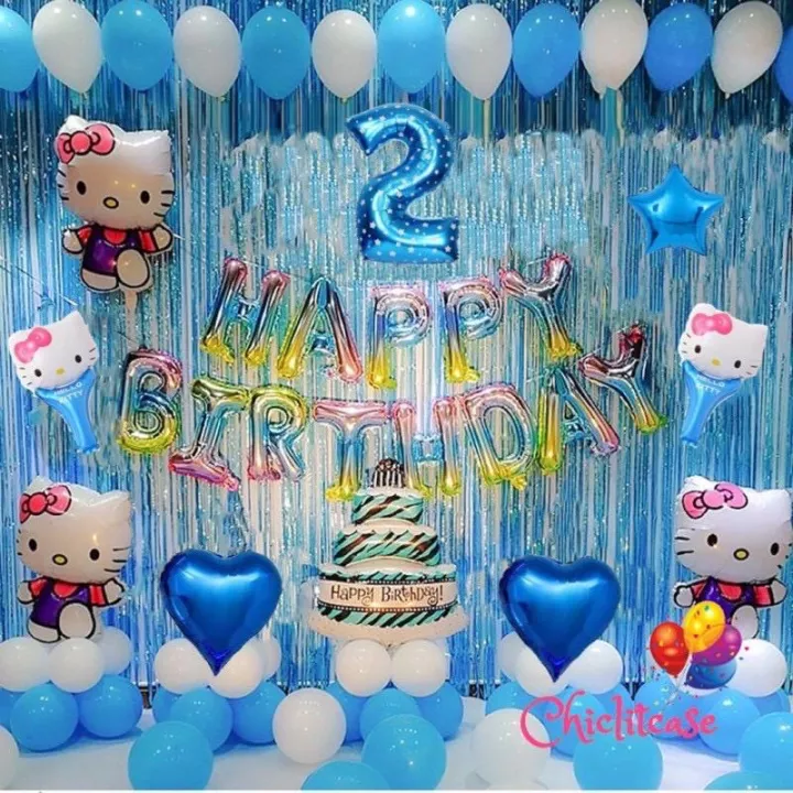 Detail Balon Ulang Tahun Hello Kitty Nomer 8