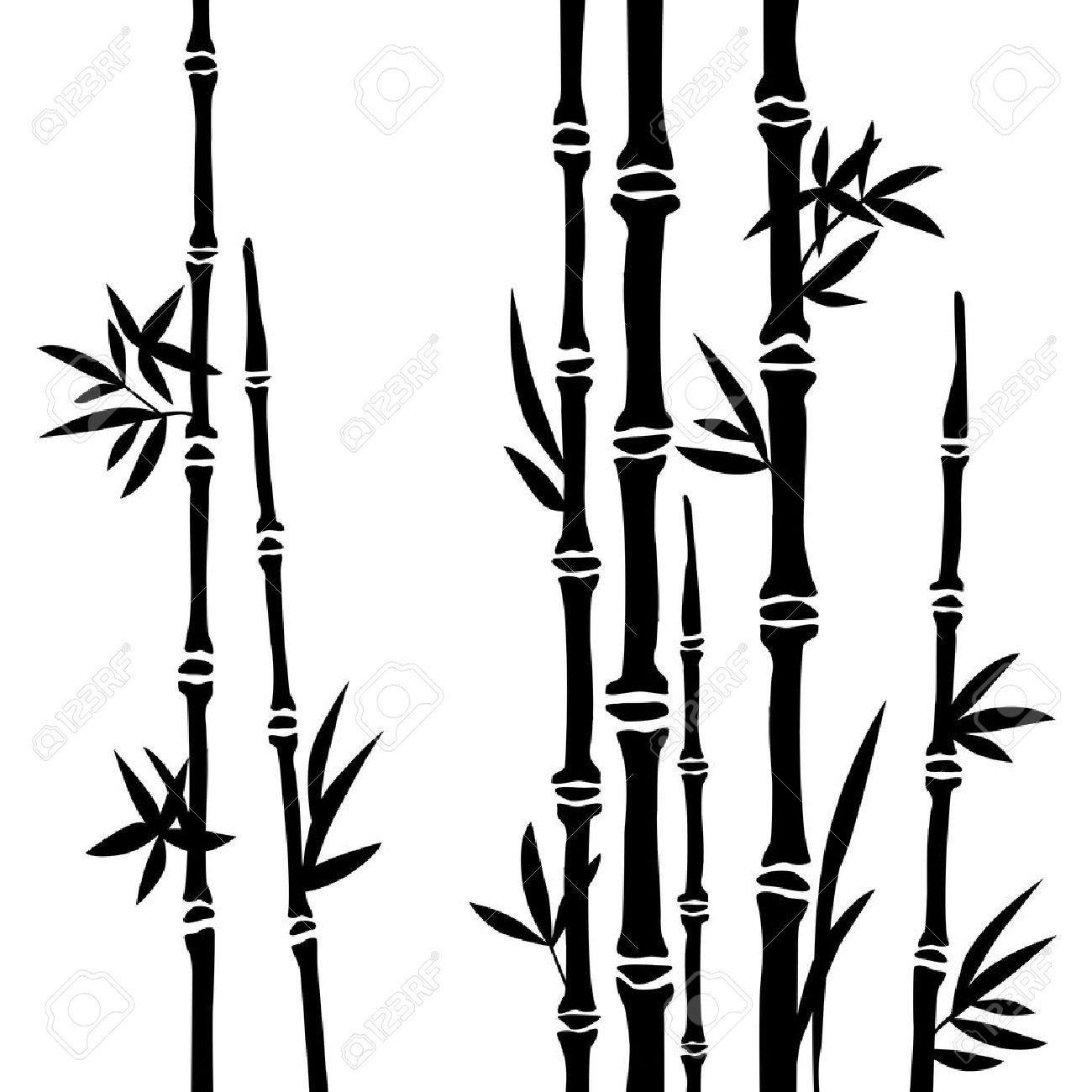 Detail Bambu Vektor Nomer 16