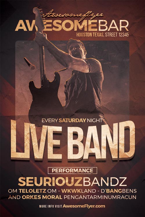 Detail Band Flyer Template Nomer 11