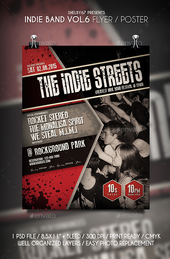 Detail Band Flyer Template Nomer 12