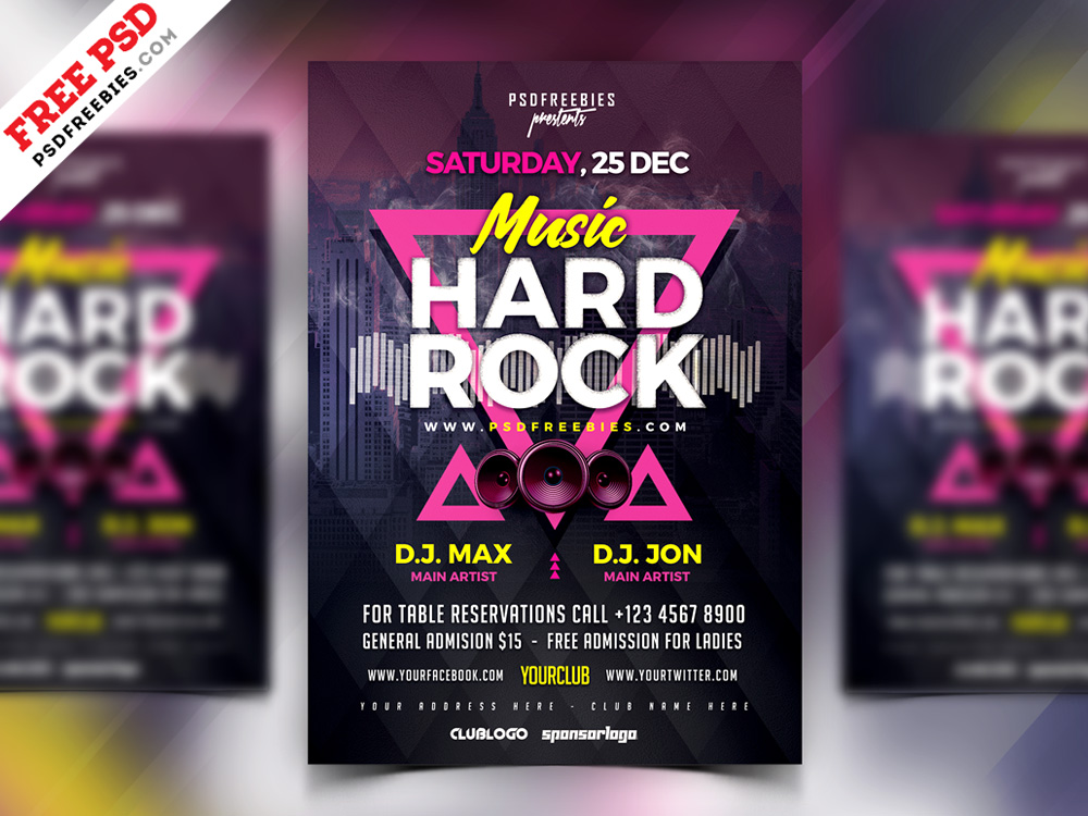 Detail Band Flyer Template Nomer 23