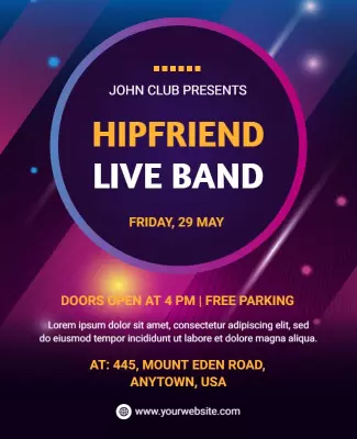 Detail Band Flyer Template Nomer 25