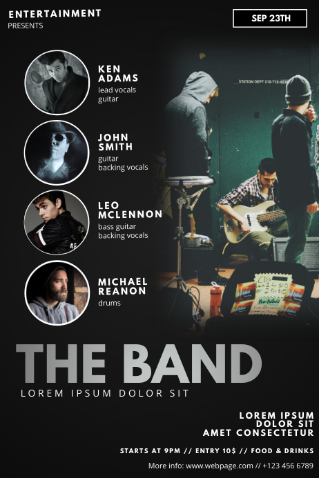 Detail Band Flyer Template Nomer 31