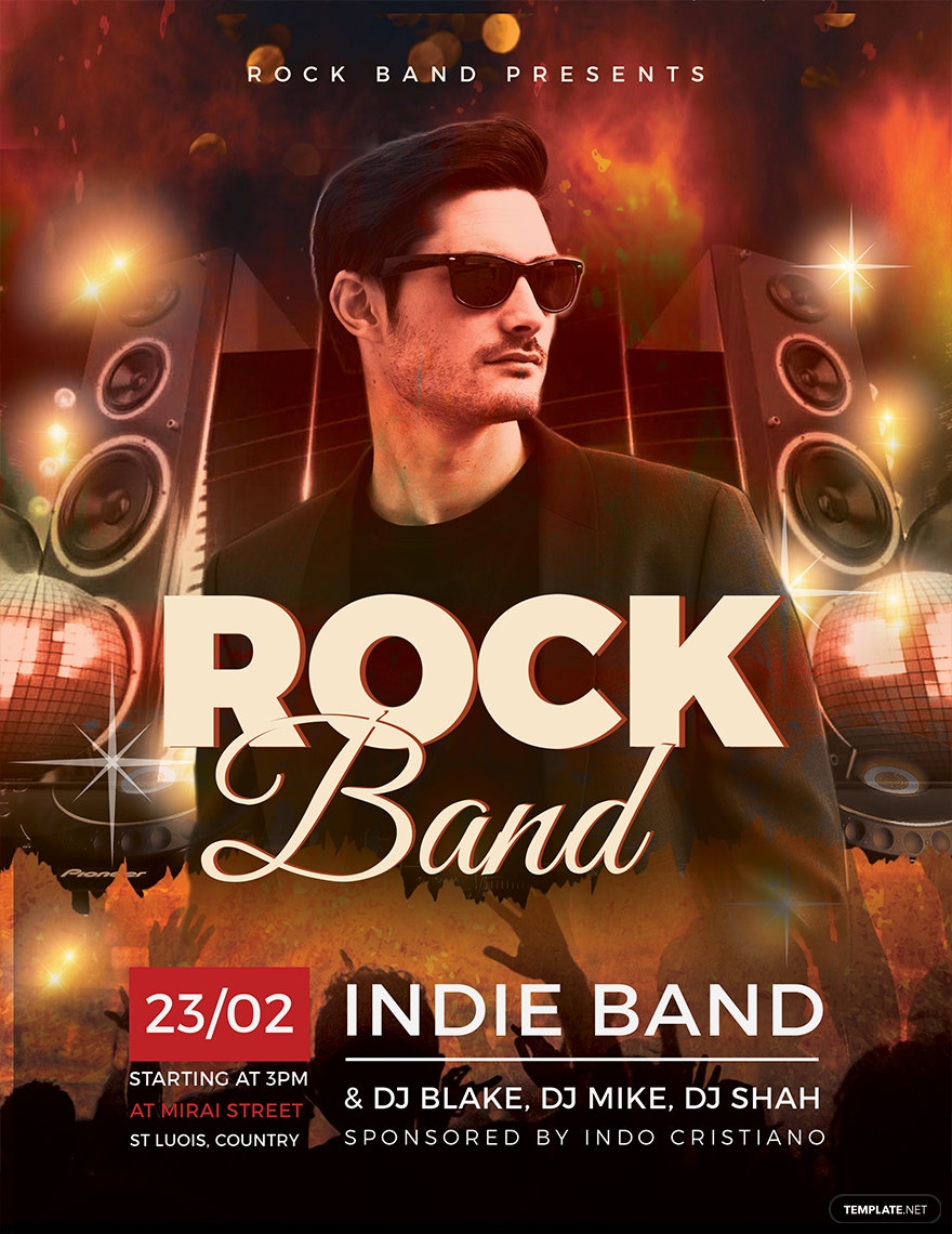 Detail Band Flyer Template Nomer 52