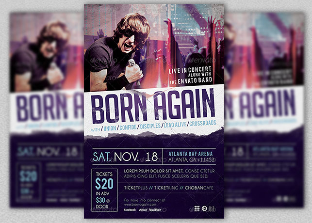 Detail Band Flyer Template Nomer 55