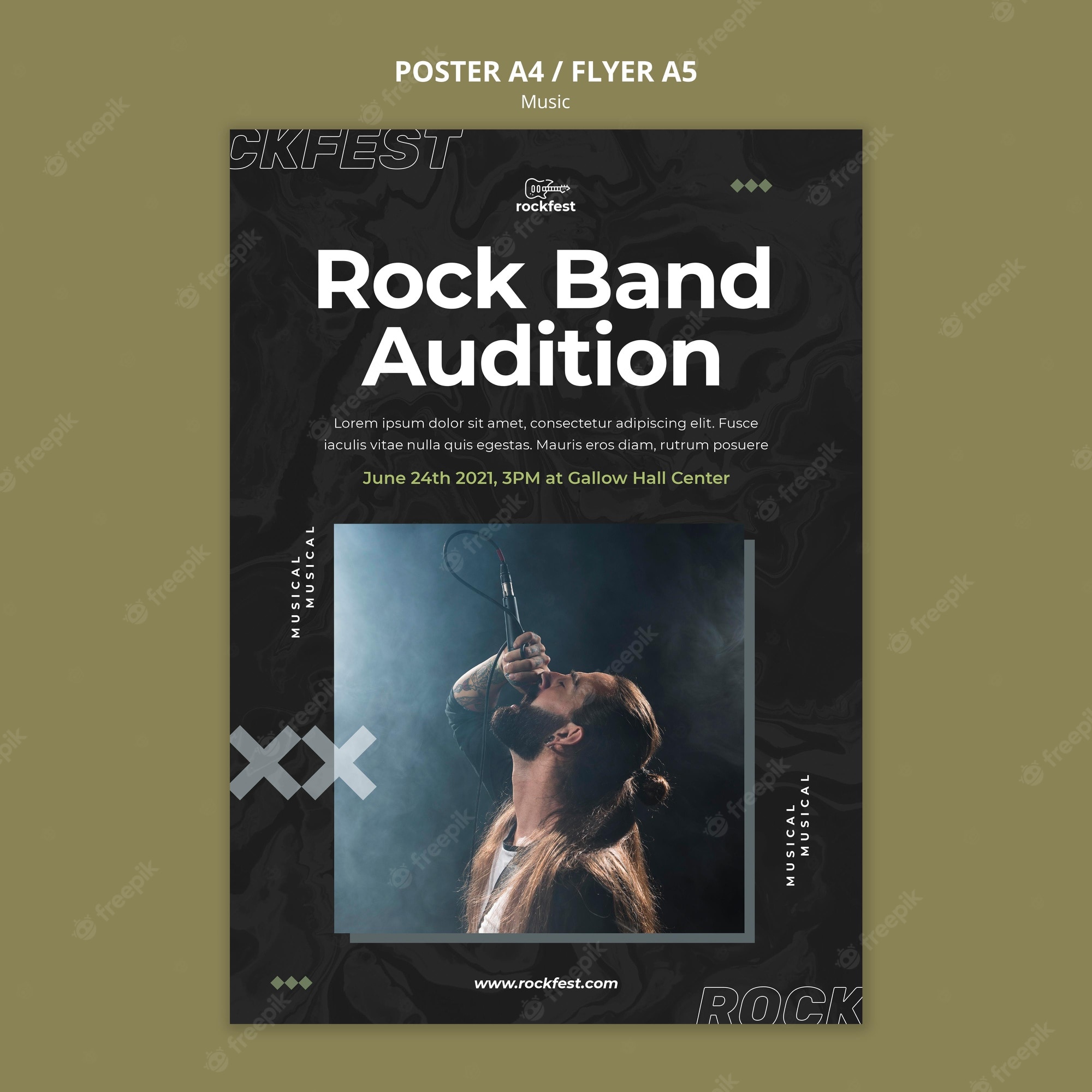 Detail Band Flyer Template Nomer 57