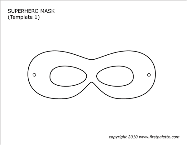 Detail Bandit Mask Template Nomer 3