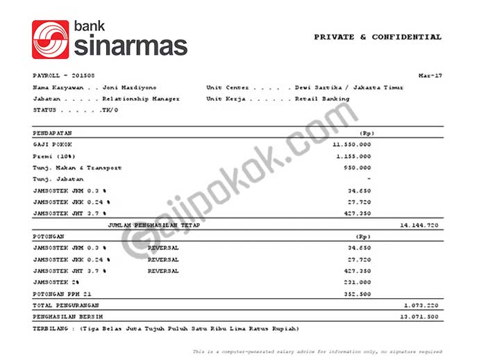 Detail Bank Sinarmas Buku Berapa Nomer 17