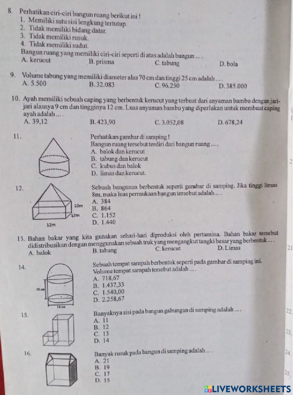 Detail Banyak Rusuk Bangun Ruang Pada Gambar Di Samping Adalah Nomer 44