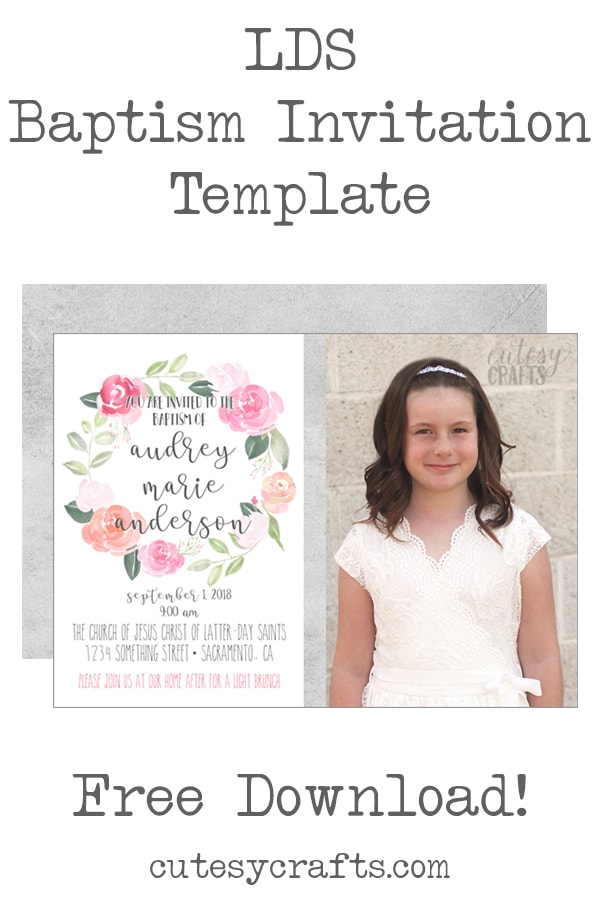 Detail Baptism Invitation Template Nomer 21