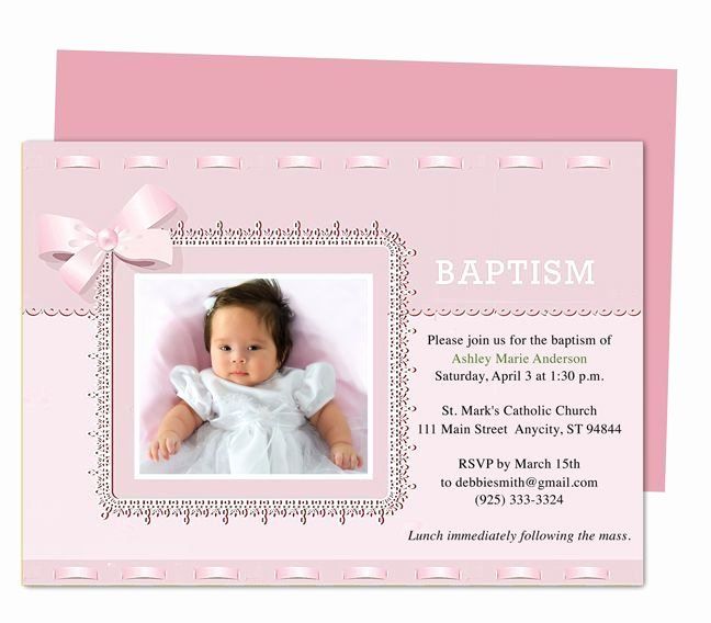 Detail Baptism Invitation Template Nomer 30