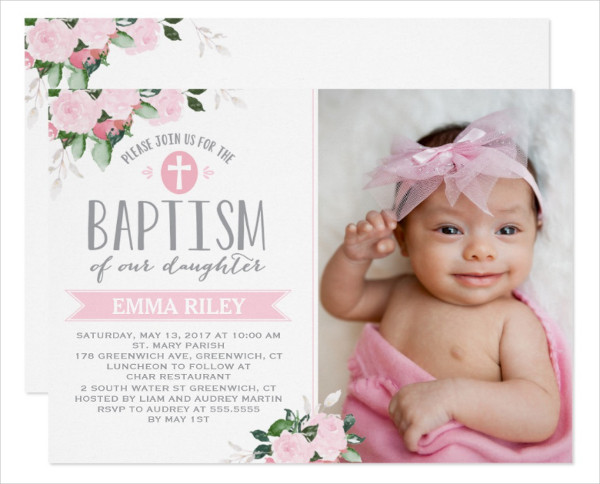 Detail Baptism Invitation Template Nomer 42