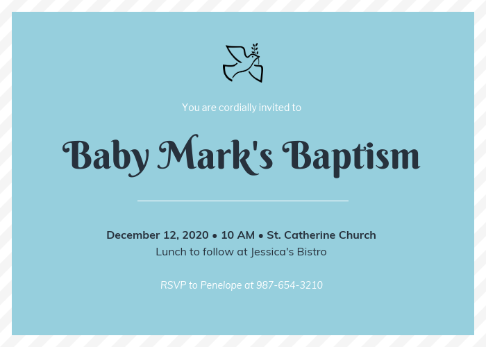 Detail Baptism Invitation Template Nomer 48