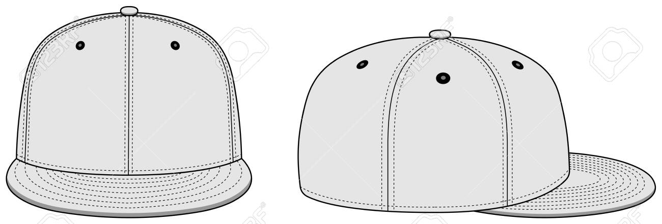 Baseball Cap Template Illustrator - KibrisPDR