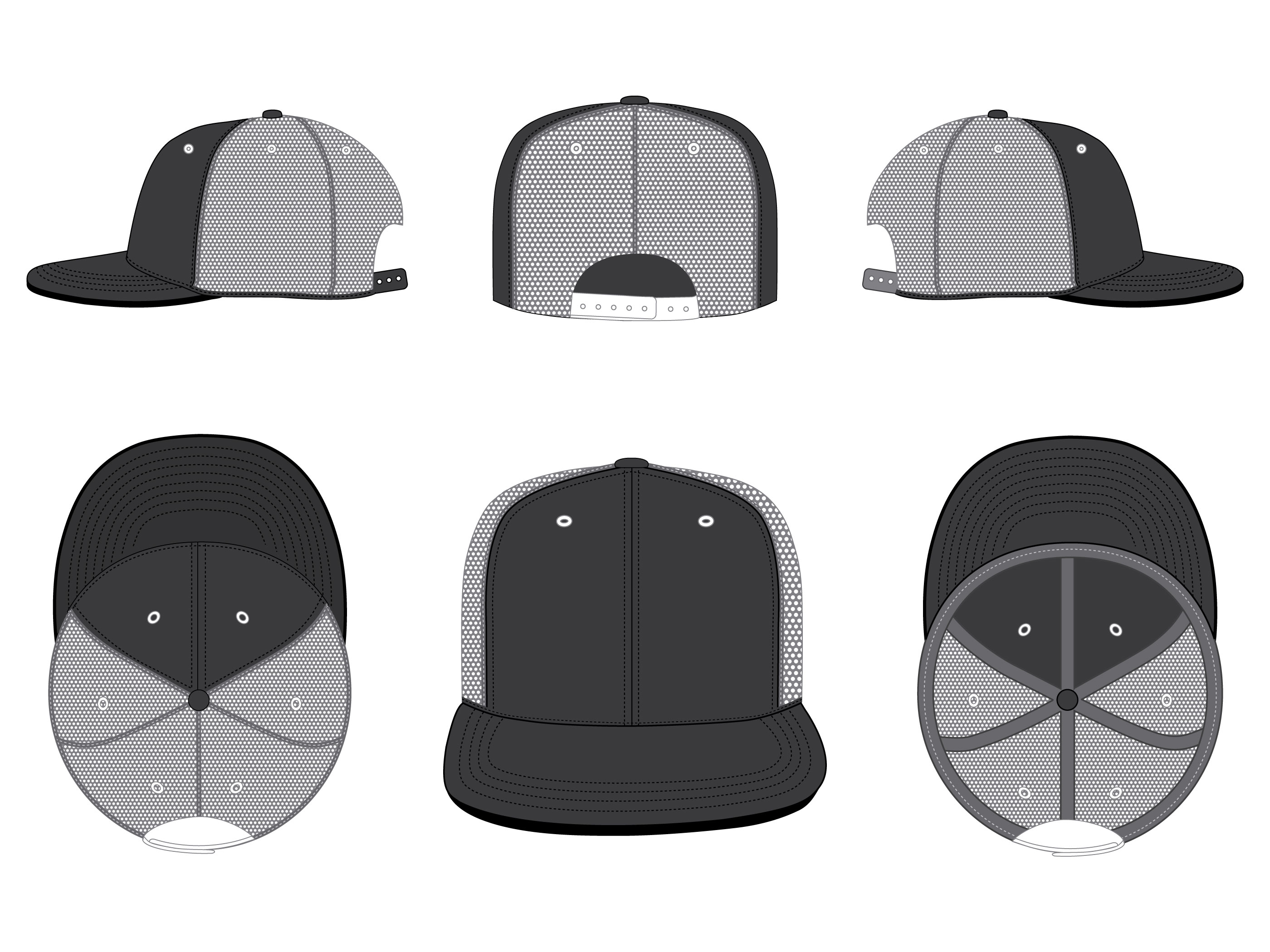 Detail Baseball Cap Template Illustrator Nomer 12