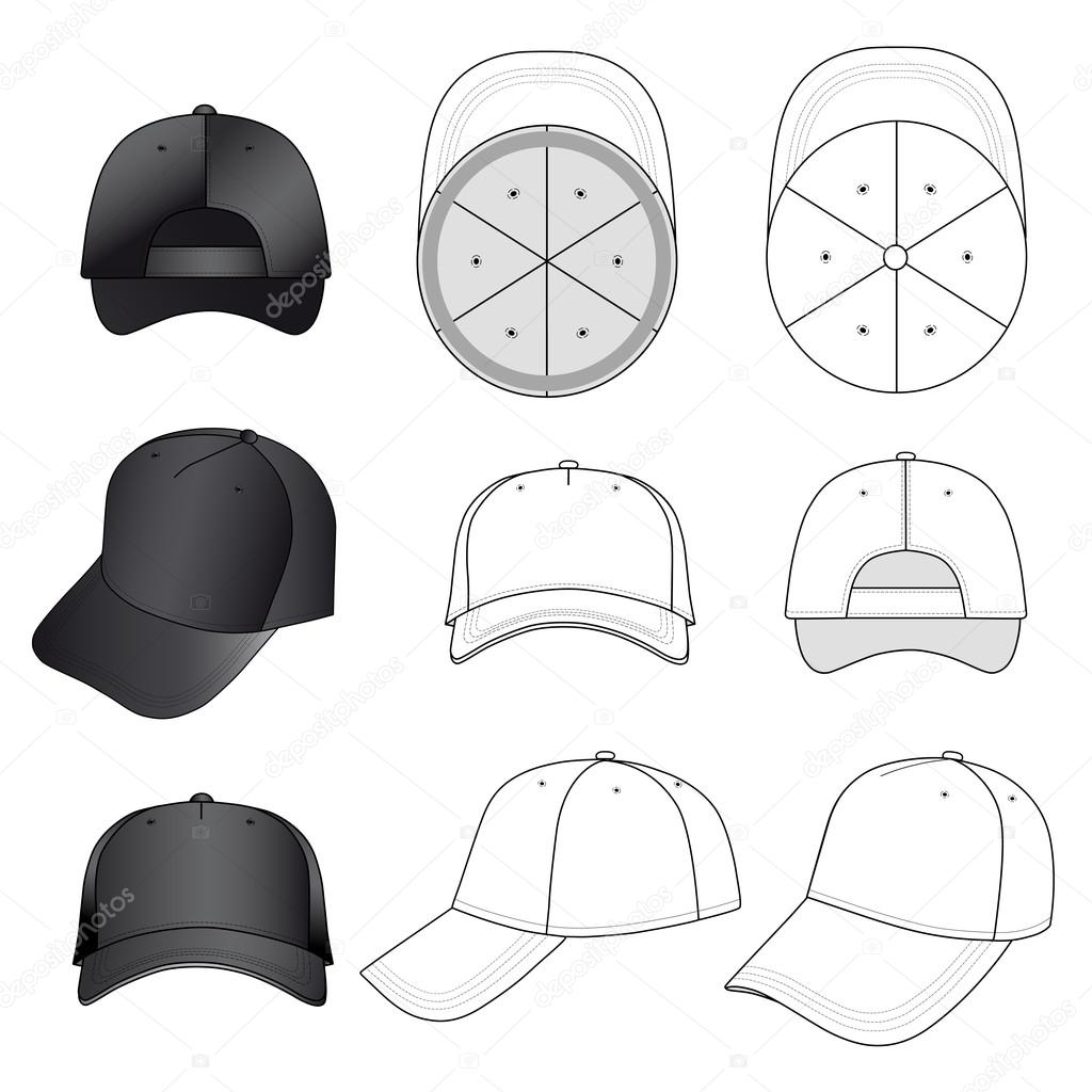 Detail Baseball Cap Template Illustrator Nomer 13