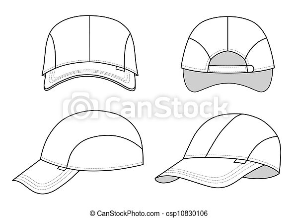 Detail Baseball Cap Template Illustrator Nomer 17