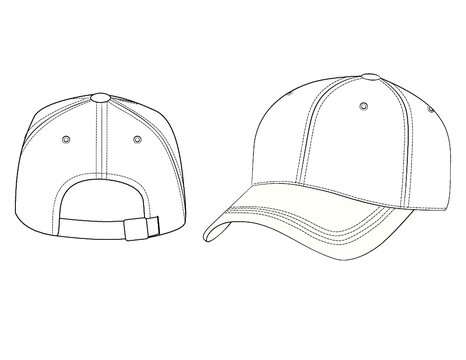 Detail Baseball Cap Template Illustrator Nomer 20