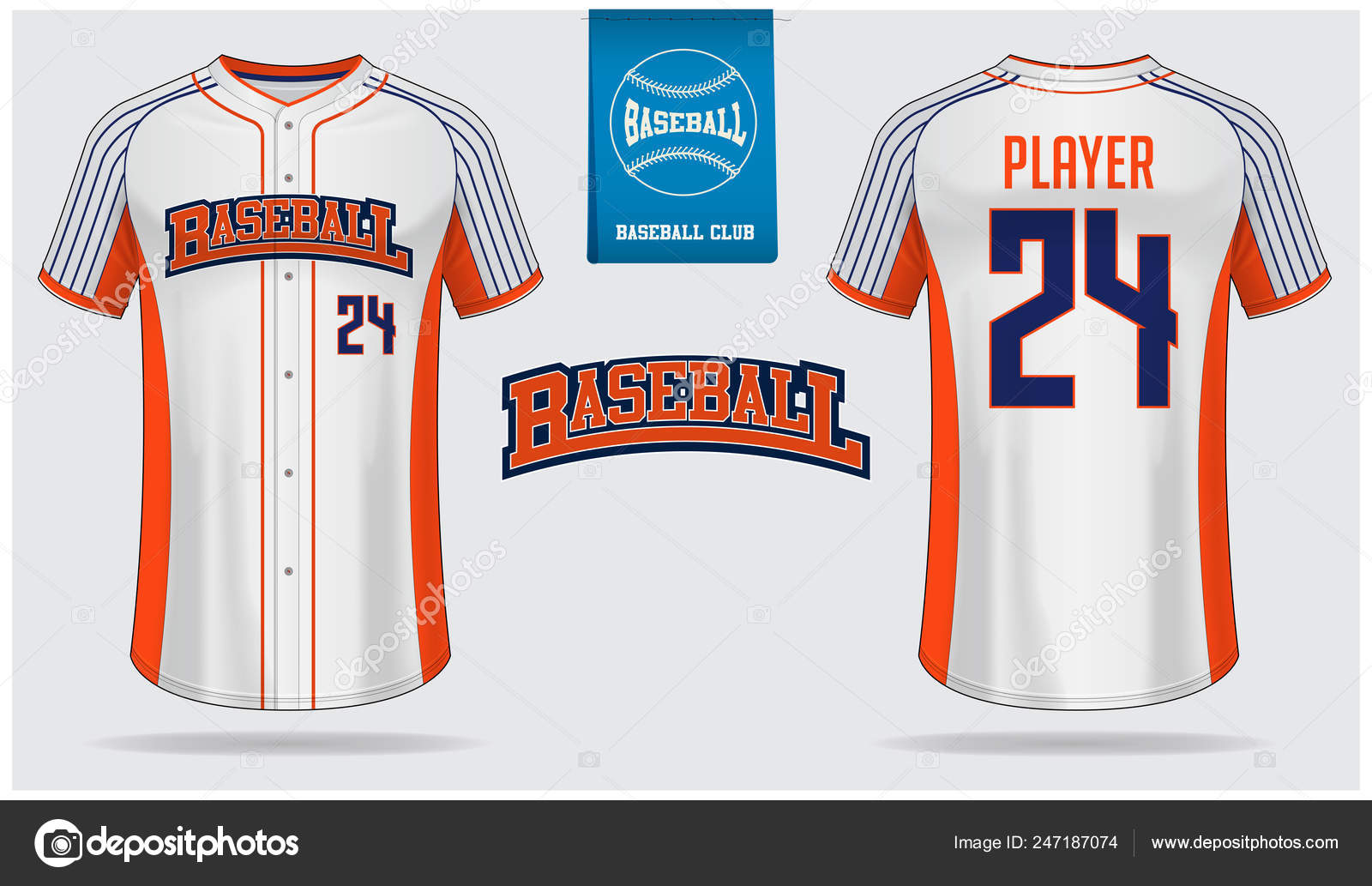 Detail Baseball Jersey Template Vector Nomer 16