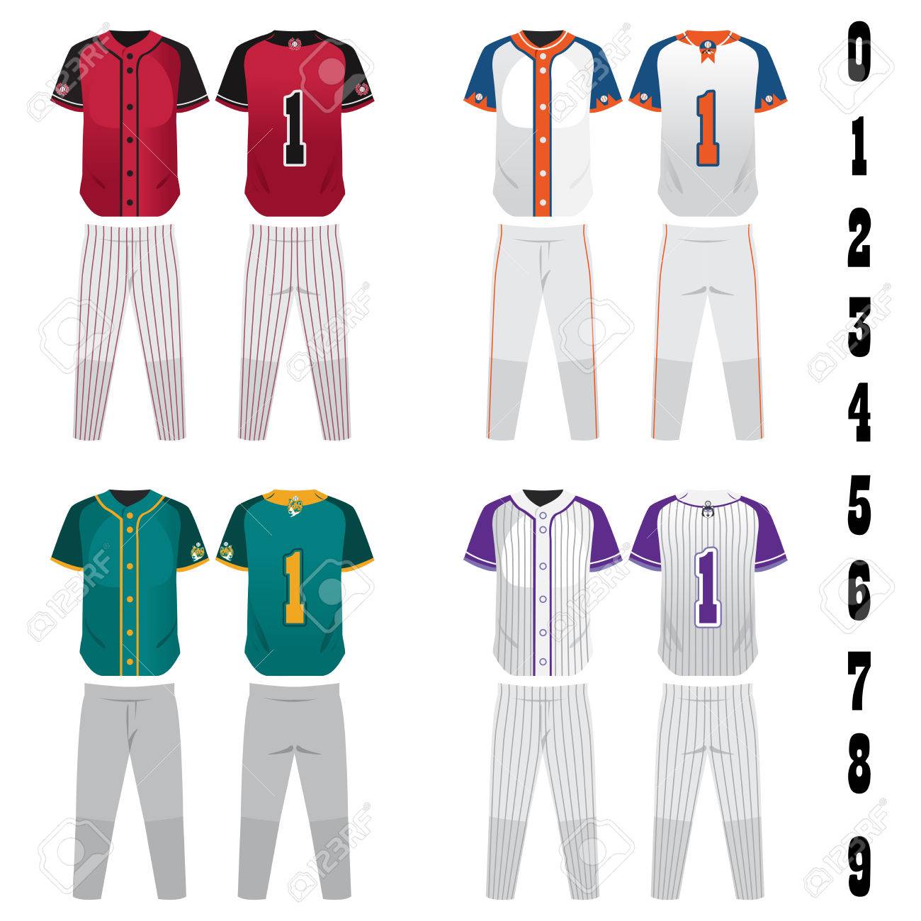 Detail Baseball Jersey Template Vector Nomer 28