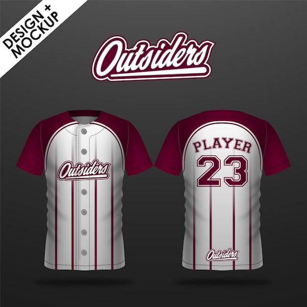 Detail Baseball Jersey Template Vector Nomer 32